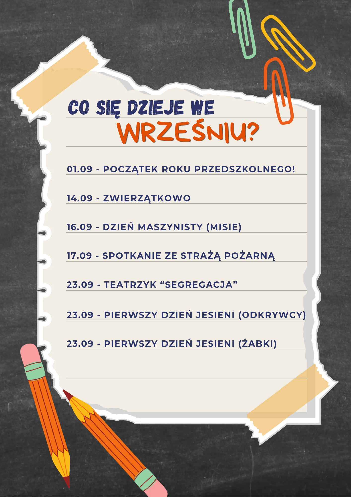 You are currently viewing Co się dzieje we wrześniu?